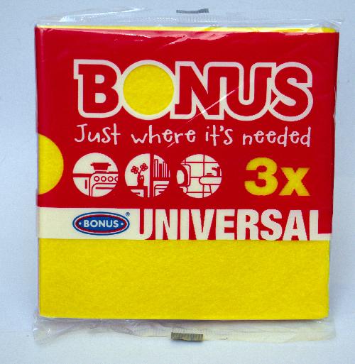 Törlőkendő 3 db-os általános BONUS