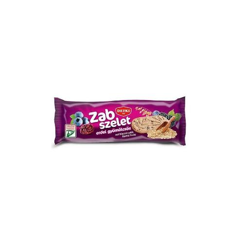 Zabszelet erdei gyümölcsös zabpelyhes keksz 50 g (40 db/#) DETKI