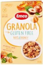Müzli gluténmentes mézzel-mogyoróval 340 g (14 db/#) EMCO