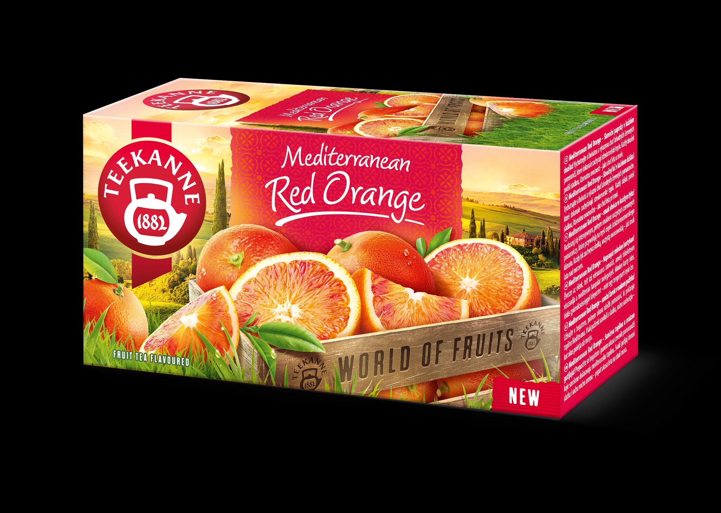 Teekanne gyümölcstea filteres mediterranean red orenge 40 g