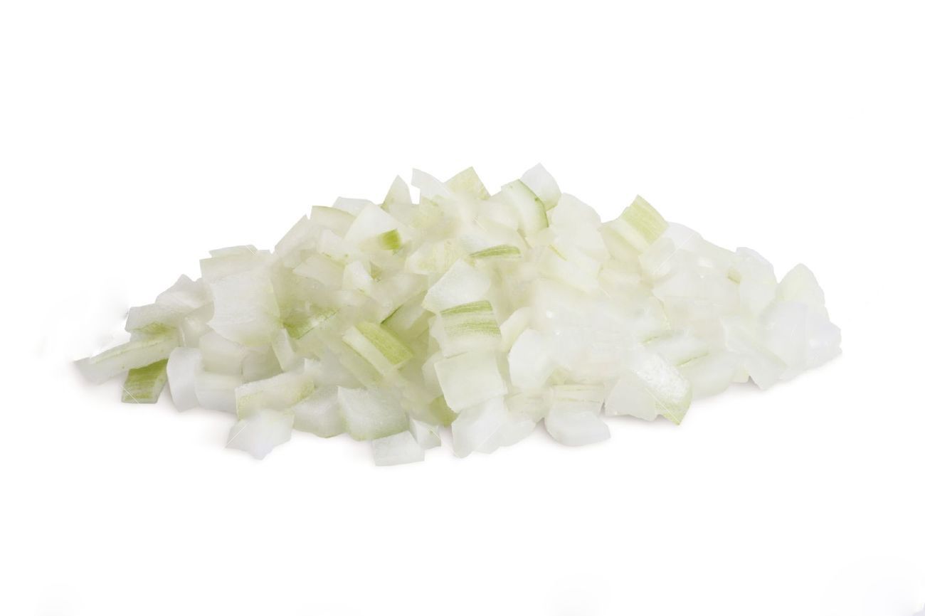Tisztított hagyma kocka /kg KÉZI FR