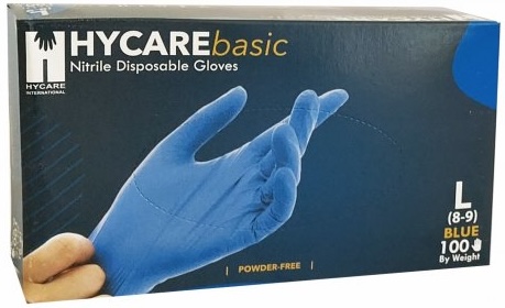 Gumikesztyű Nitriles kék L 50 pár (100 db/#)