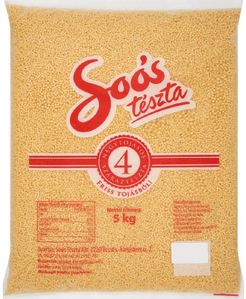 Tarhonya gépi 4 tojásos 5 kg SOÓS