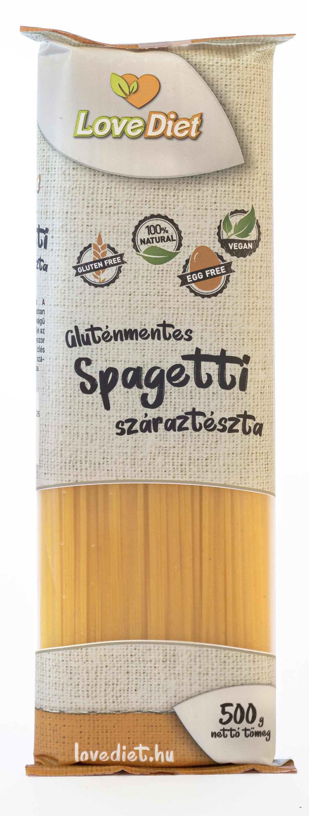 Spagetti gluténmentes 500 g LOVE DIET
