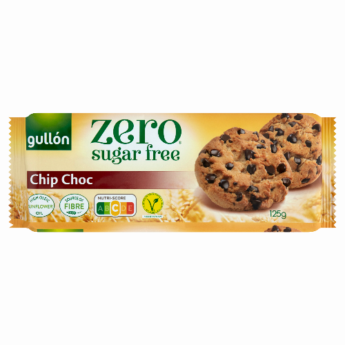 Gullon cukormentes keksz chip choco 125 g