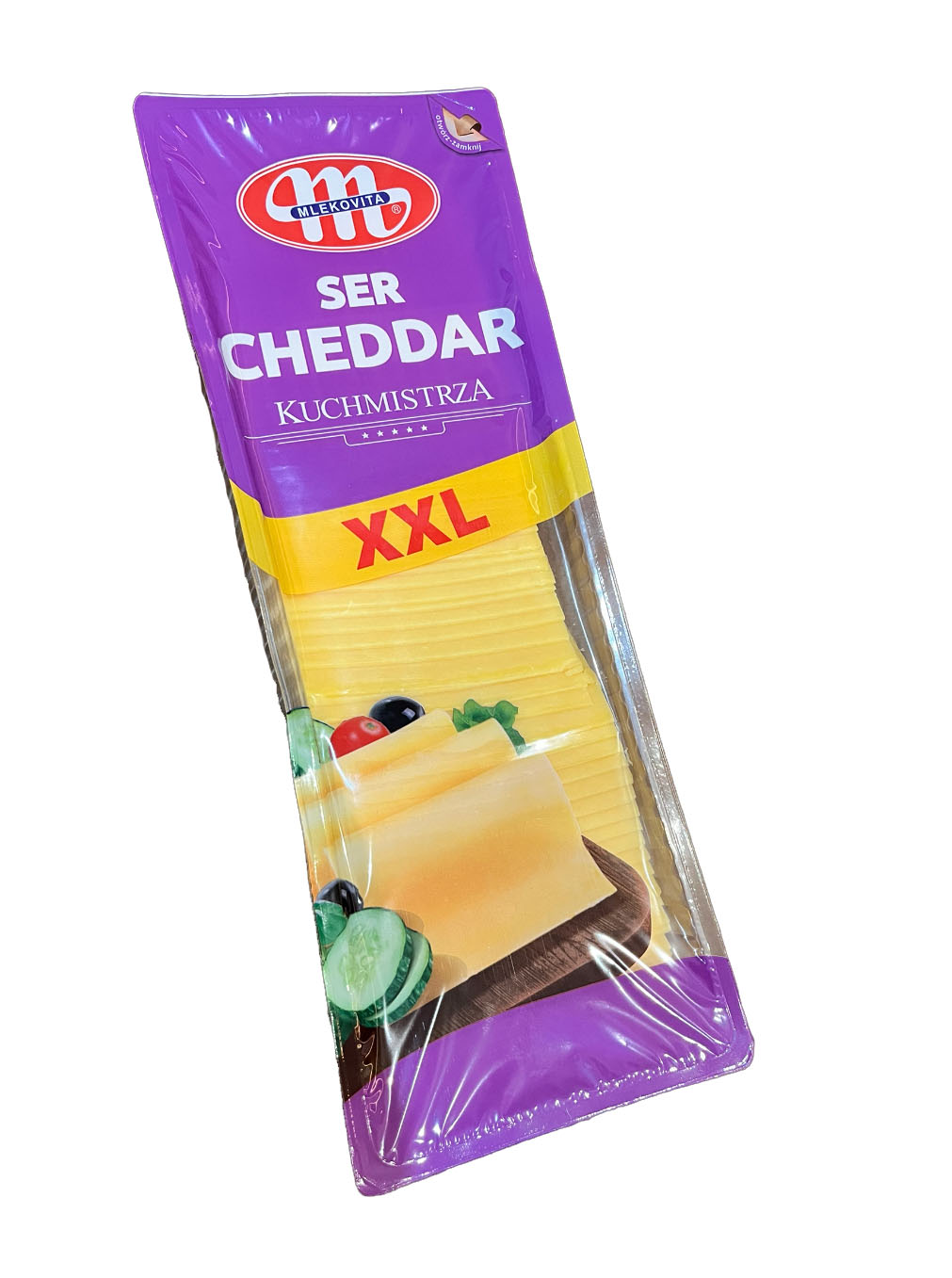 Sajt Cheddar Red szeletelt eredeti 1 kg MKV
