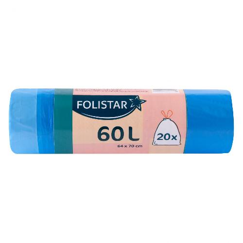 Kukazsák fekete 60 l 20 db-os FOLISTAR