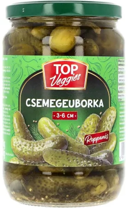 Top Veggies csemege uborka  3-6 cm 680/360 g (12/#)